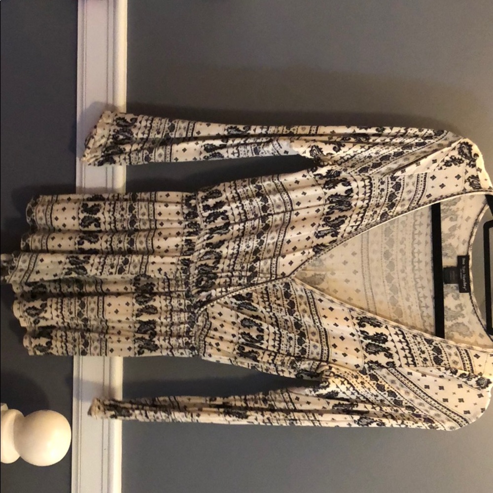 Black and white/cream romper